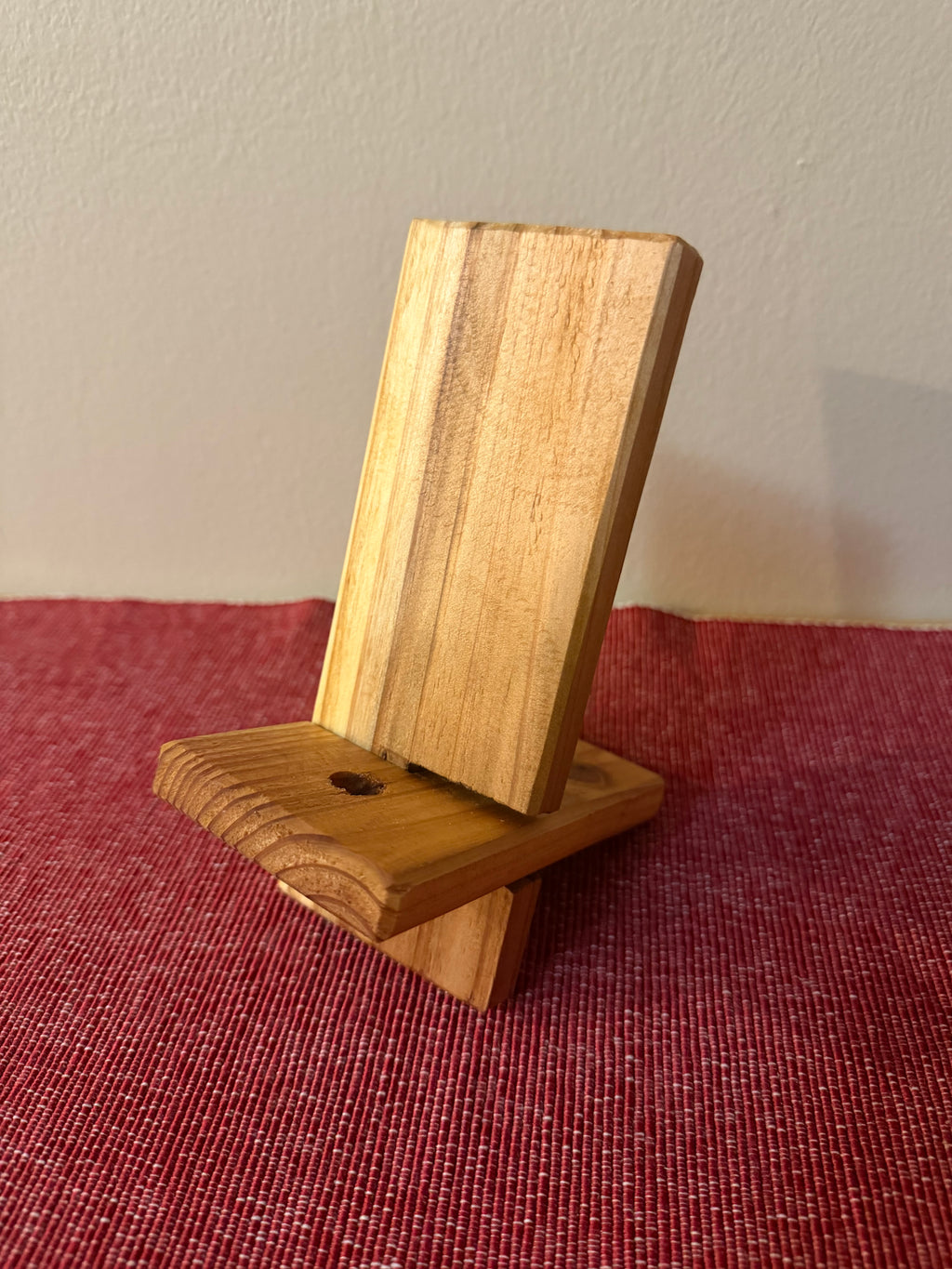 Cedar Phone Stand