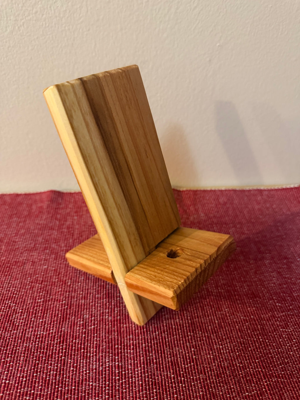 Cedar Phone Stand