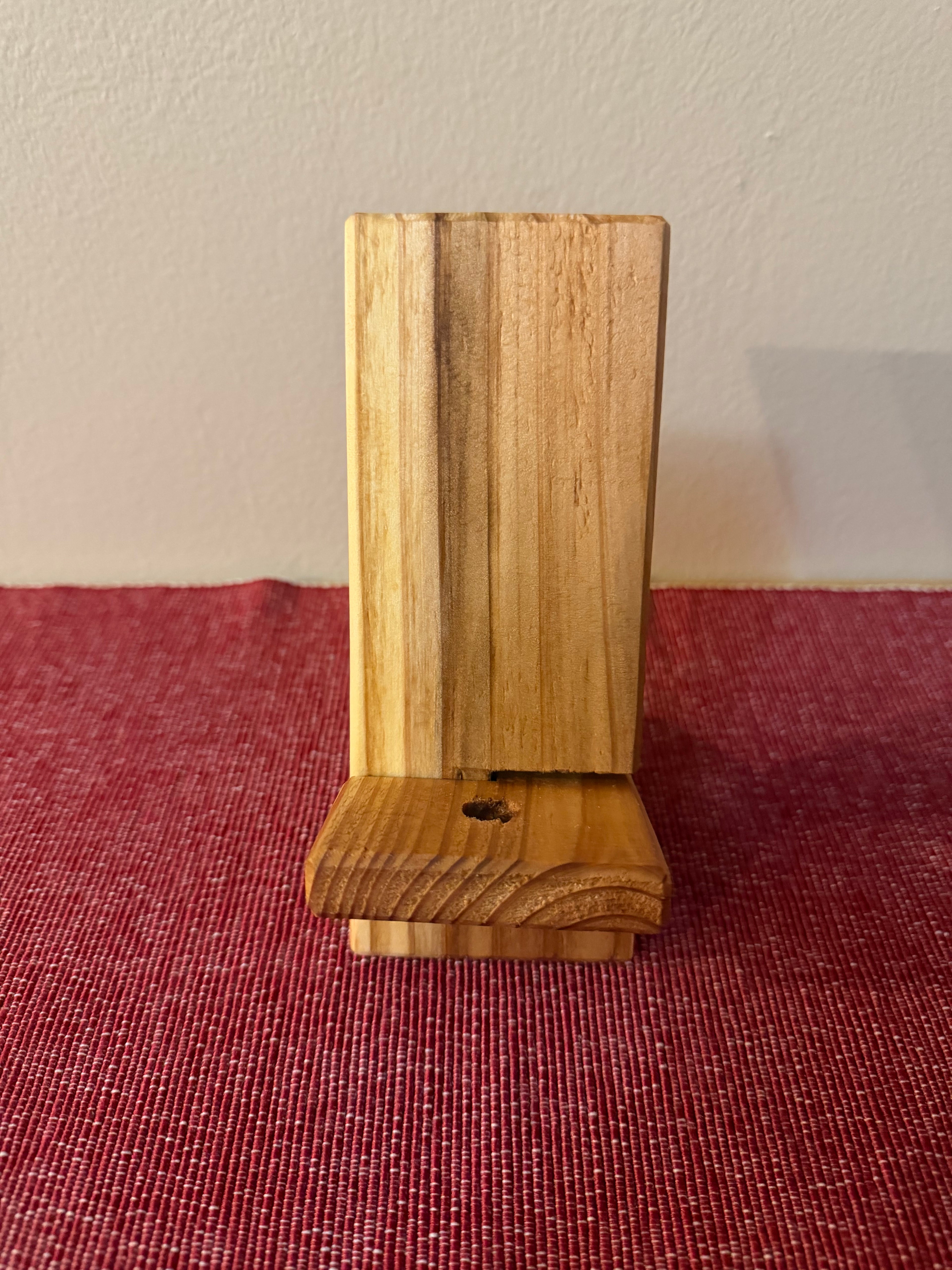 Cedar Phone Stand